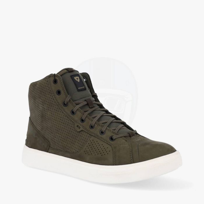 REV IT Arrow Shoes Olive Green White Voordeelhelmen