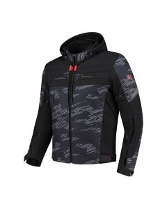 Rusty Stitches Liam Jacket Black/Grey/Red 149