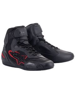 Alpinestars Faster-3 Rideknit Shoes Black Dark Gray Bright Red 1993