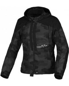 Macna Territor Ladies Waterproof Hoodie Black/Grey