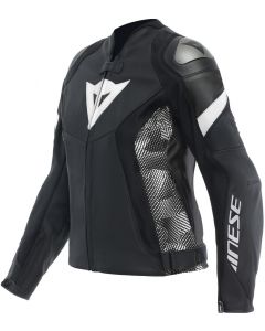 Dainese Avro 5 Leather Jacket Women Black/Black/White