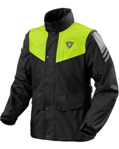 REV'IT Nitric 4 H2O Rainjacket Black/Neon Yellow