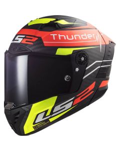 LS2 FF805 Thunder Carbon Attack Matt Red Fluo Yellow 06 