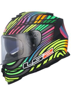 LS2 FF800 Storm II Power Matt Black Rainbow