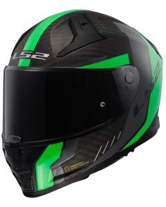 LS2 FF811 Vector II Carbon Grid Matt Fluo Green