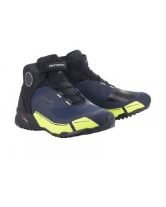 Alpinestars CR-X Drystar Riding Shoes Black Dark Blue Yellow Fluo 1705