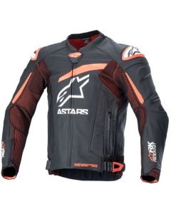 Alpinestars GP Plus R V4 Rideknit Leather Jacket Black Red Fluo White 1321