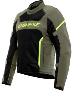 Dainese Air Frame 3 Tex Jacket Army Green/Black/Fluo Yellow 60L