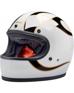 Biltwell Gringo White/Black Flames