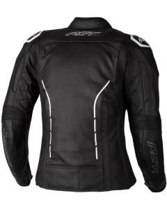 RST RST Ladies S1 CE Leather Jacket Black/White