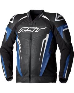 RST RST TracTech Evo 5 Men Leather Jacket Blue/Black/White