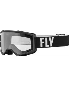 FLY RACING Focus Goggle White/Black - Clear Lens