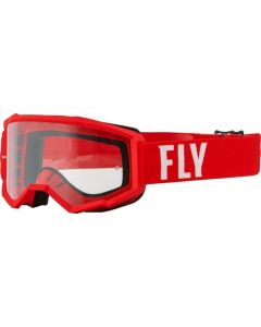 FLY RACING Focus Goggle Red/White  - Clear Lens