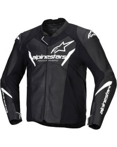 Alpinestars Faster V3 Leather Jacket Black/White 12