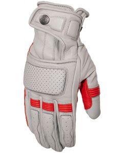 Rusty Stitches Calvin Gloves Light grey/Red 457