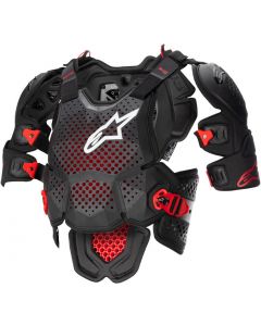 Alpinestars A-10 V2 Full Chest Protector Anthracite/Black/Red 1431