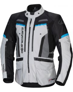 Alpinestars Bogota' Pro Drystar  Jacket Ice Gray/Black/Cyan 9136