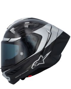 Alpinestars Supertech R10 Element Black Carb Silver Black Glossy