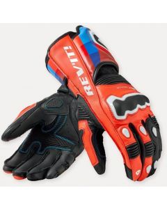 REV'IT Quantum 3 Gloves Neon Red/Blue