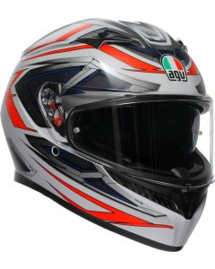 AGV K3 2023 Space Matt White/Red Fluo