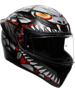 AGV K1 S Lyzard Matt Black/Grey/Red