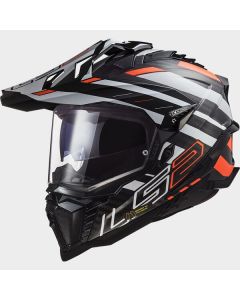 LS2 MX701 Explorer Carbon Edge Black Fluo Orange