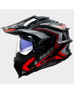 LS2 MX701 Explorer Carbon Frontier II Red