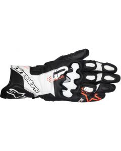 Alpinestars GP Plus R V3 Leather Gloves Black White Red Fluo 1231