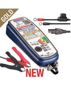 Tecmate Optimate 4 Quad Gold Acculader