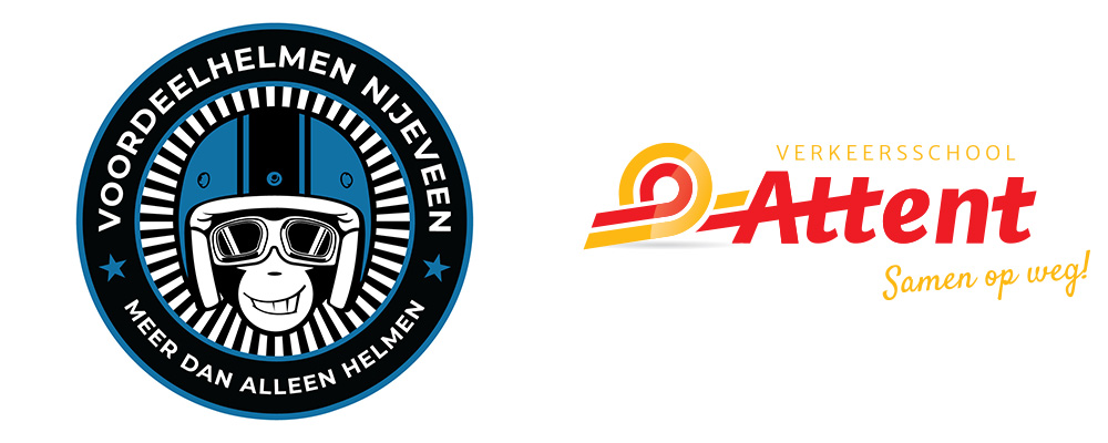 Voordeelhelmen Nijeveen & Attent logo's